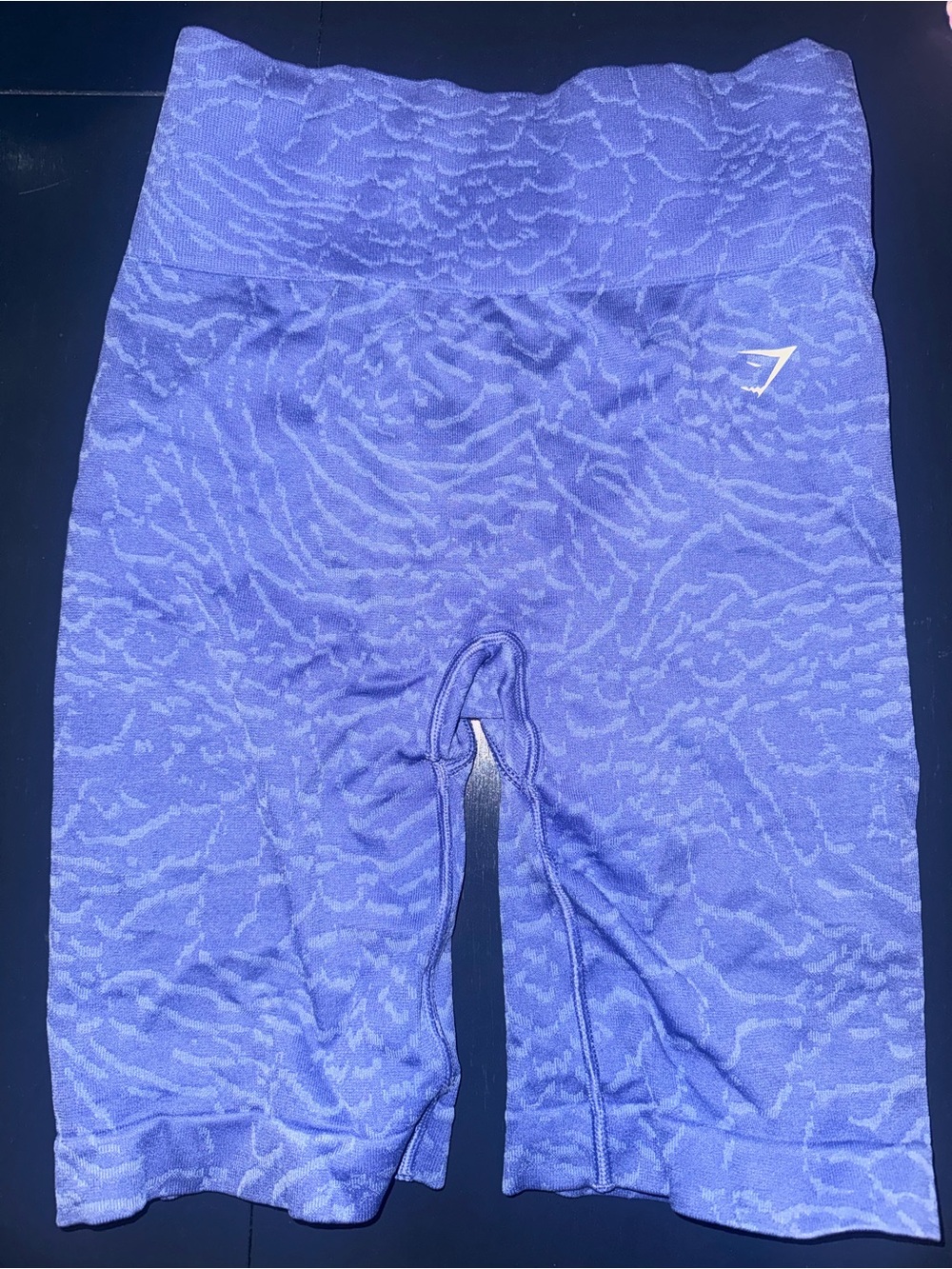 Gymshark Purple Jacquard High-Waist Biker Shorts